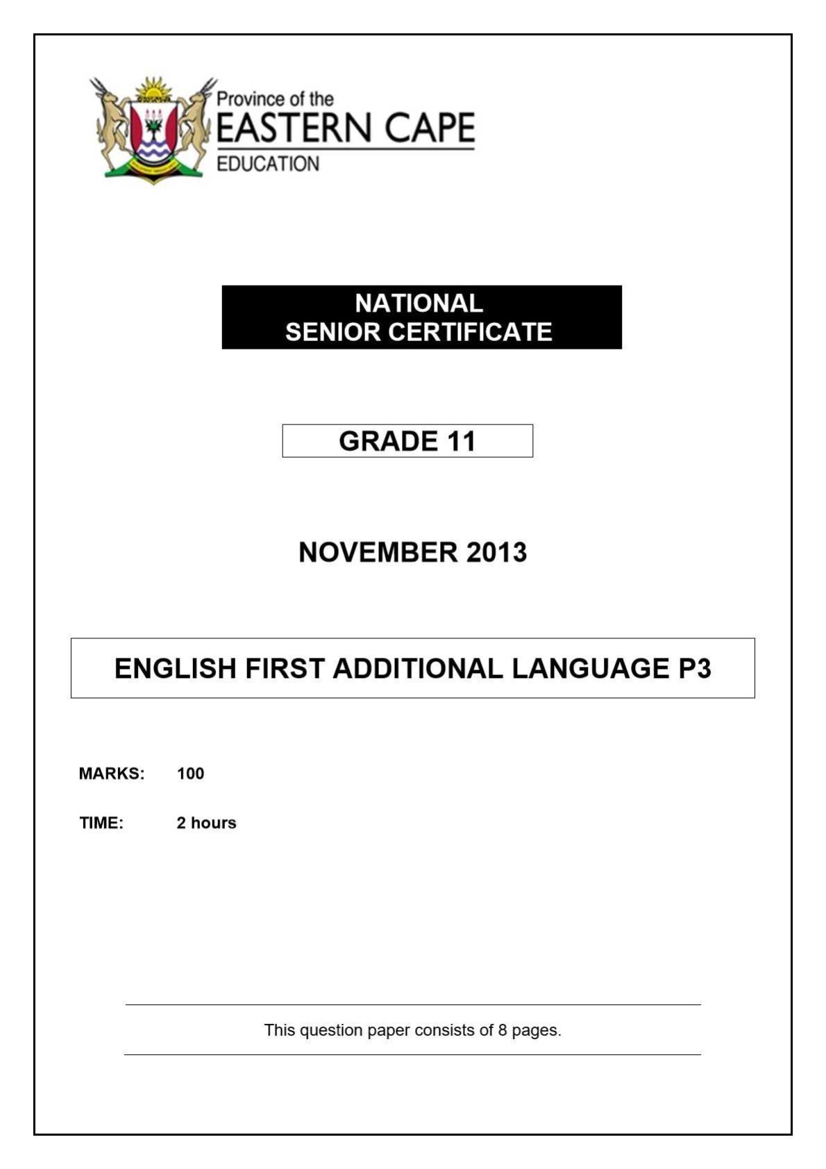 English FAL Paper 3 Grade 11 Eastern Cape (Questions With Explained Answers) Term 4 November 2013.jpg