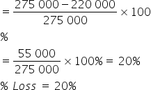 How to calculate a percentage decrease
