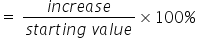 What is percentage