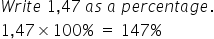 What is percentage