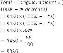 What is percentage