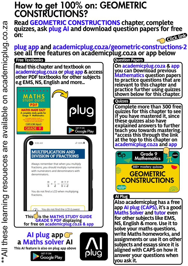 GEOMETRIC CONSTRUCTIONS